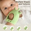 Momcozy Baby Teether Toys | Baby Teething Toys | Baby Teething Relief | Food Grade Silicone Teether Baby Toys | Baby Teether 0-6 Months | Teething Toy 6-12 Months | Baby Essential | Green