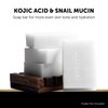 VALITIC Snail Mucin Kojic Acid Bar Soap Dark Spot Corrector – with Snail Secretion for Intense Hydration and Moisturization – 2 Pack