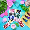 660 Pieces 30 Sheets Toe Nail Polish Strips Nail Stickers Full Nail Wraps Self Adhesive Nail Art Stickers Nail Strips for Women Girl Nail Accessories with Nail File