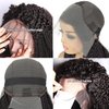Skouty 24 Inch Afro Kinky Curly Human Hair Wig 13x4 HD Lace Front Wigs 180 Density Glueless Wigs Human Hair Pre Plucked Brazilian Kinky Curly Lace Frontal Wigs for Black Women Virgin Human Hair