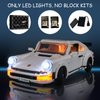Mililier LED Light Kit for Lego 10295 Creator Expert Porsche 911 Set, Compatible with Lego 10295 Building Blocks Model(Not Include Blocks Set)