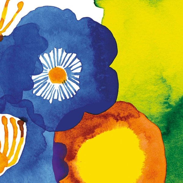 IHR Ideal Home Range Party Napkins Marimekko Disposable 3-Ply Paper Lunch Napkin Pack, 6.5" x 6.5", Juhannustaika, 20-Count