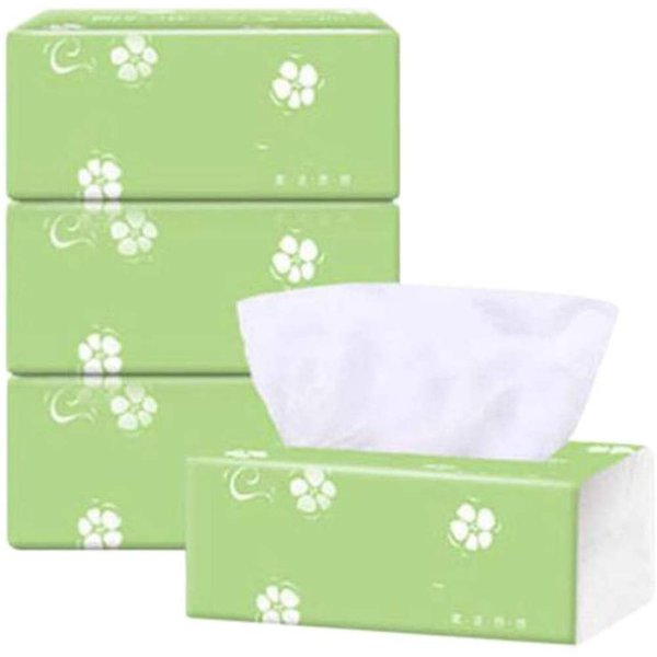 Mazaashop 3 Pack 3-Ply Log Facia Tissue 300 Tissues per Packs 900 Tissues Total for Home