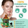 Jamaican Black Castor Oil, Organic Castor Oil for Hair Growth, Cold Press Unrefined, Thicker Eyelashes and Eyebrows, Massage Oil for Aromatherapy 120ML