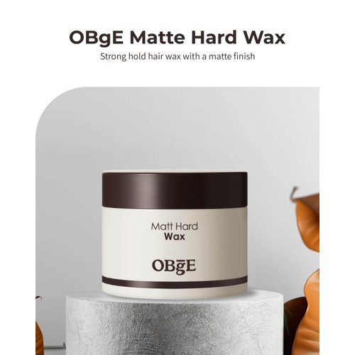 OBgE Matte Hard Wax (4.2oz) - Short Hair Styling Wax for Men & Women. Ultra Strong Hold, Natural Matte Finish, Easy to Use Hair Wax.