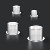 Narkysus 1000pcs Small Ink Caps Disposable Tattoo Ink Cups with Base Clear Plastic Pigment Caps Cups Permanent Makeup Container Cups for Tattoo Ink and Pigment