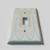 SnazzySwitch Green Retro Waves Decorative Light Switch Cover - Single Toggle Wall Plate