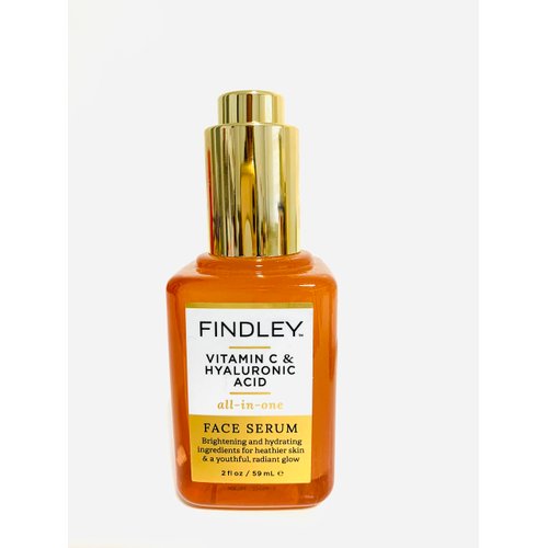Bundle of Findley Face Serum Vitamin C and Hyaluronic Acid Face Serum & Eye Serum, 2 items. NO BOX