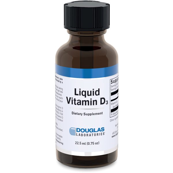 Douglas Laboratories Liquid Vitamin D3 | Supports Bones, Cell Growth, Neuromuscular and Immune Function | 0.75 fl. oz.