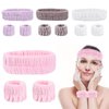 Face Wash Spa Headband and Wristband Set, headband for washing face for 12 pcs Face Wash Headband Wristband Set, Spa Headband Makeup Skincare Headbands Wrist Bands for Washing Face