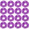 Semato 16 Pcs Purple Scrunchies Matte Scrunchies Halloween Party Favors Bridesmaid Proposal Gifts Hair Ties Scrunchies for Women Girls Bachelorette Party Favors (purple)