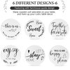 Queekay Housewarming Gifts for Home Decoration Wooden Heart Coasters for Drinks Set of 6 Farmhouse Coasters with Holder Funny for Family Friend Coffee Table Protection, 4 Inch (Gray, White)