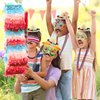 Bucherry 54 Pieces Cinco De Mayo Sombrero Hats Mexican Beaded Necklace Paper Eyewear Fiesta Party Supplies Bulk for Mexican Day Decorations