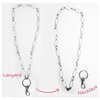 Fashion Lanyard for Women by Silk Rose, Silver ID Badge Holder Necklace