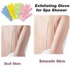 Exfoliating Glove, 4PCS Body Scrubber Shower Gloves Exfoliator Gloves, Massage and Body Scrub, Remove Dead Skin Shower Gloves Exfoliating for Women and Men, 4 Colors