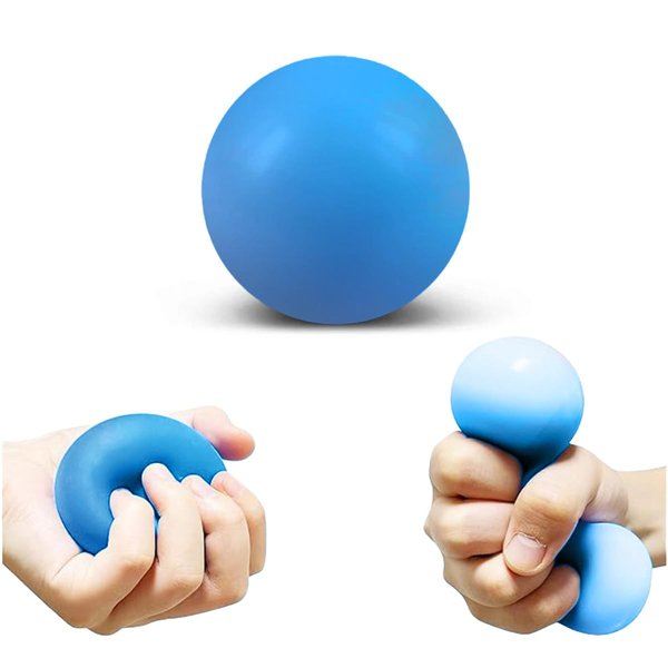 US Office Elements Stress Balls: Your Comprehensive Solution for Hand Therapy, Grip Strengthening, Physical Therapy, and Stress Relief – Ideal for Adults (Blue)