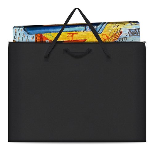ZKOO Art Portfolio Bag, 18 Inches by 24 Inches, Black Carrying Storage Case for Poster, Sketching, and Drawing (BLACK, 18"*24")