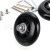 OwnMy 70mm x 24mm Luggage Suitcase Replacement Wheels, Rubber Swivel Caster Wheels Bearings Repair Kits, A Set of 2