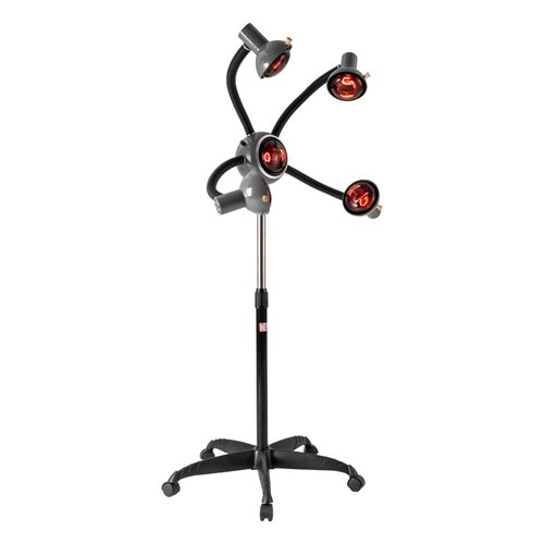 SEANESZTI 5 Head Infrared Heat Lamp Salon, Adjusting Height Infrared Hair Color Processor, Infrared Lamp Hair Dryer, Color Processor Machine Hair Heat Lamps for Salon with Flexible Arms