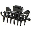 Caravan Traditional With Flair Small Patent Covered Spring Hair Claw In Black