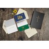 Better Office Products 50 Pack Religious Christmas Cards with Embossed Gold Foil Accents, 5" x 7", High Gloss, Gold Foil Interior Greeting, with 50 Envelopes, 50 Count Boxed Assortment