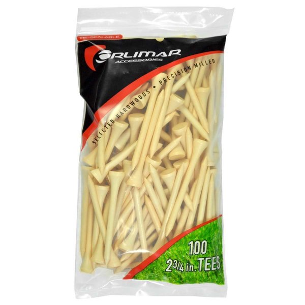 Orlimar Golf Tees 2 3/4-Inch, Natural (100-Pack)