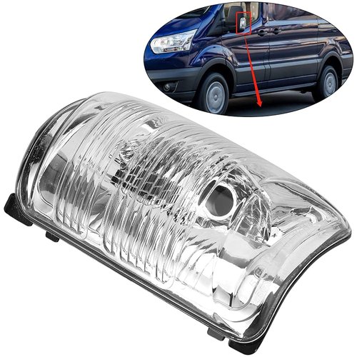 Side Mirror Indicator Light Covers Fit For Ford Transit T150 250 350 2015 2016 2017 2018 2019 2020 2021 MK8,Left&Right
