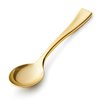 Mini Gold Spoon, Gold Plastic Mini Dessert Spoons, Disposable Tiny Gold Spoons, 4 inch 36 Count Mini Gold Spoons for Appetizers Tasting Posh Setting