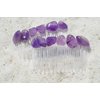 Amethyst Stone Hair Comb (Qty of 2)