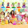 Mario Birthday Party Supplies, 7Pcs Honeycomb Centerpieces for Mario Party Decorations, Double Sided Table Decorations Centerpieces Party Favors