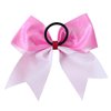 6 Pcs Pink Sequin Grosgrain Ribbon Glitter Hair Bows for Breast Cancer Awareness, Cheer Team Gifts for Teens