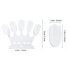 Nail Art Practice Tips, 50pcs Manicure Polish Gel Color Display Nail Polish Showing Tool(Transparent)