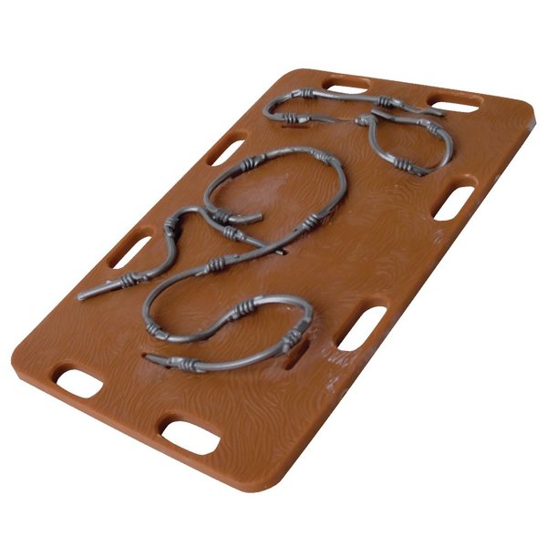 Wooden Board with Barbed Wire for Wrestling Action Figures