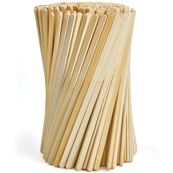 Bamboo Coffee Stirrers, 250 Count of Disposable Coffee Stir Sticks - Stir Sticks For Coffee Bar 5.5 Inch, Stir Sticks with Smooth End, Coffee Stirs for Coffee, Cocktail, Hot Drinks