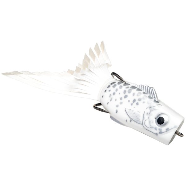 Strike King PPKVD-84 Popping Fishing Equipment, 1/2 oz., White Shadow