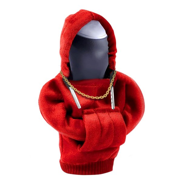 ADGIEN Gear Shift Cover, Gear Shift Hoodie for Automotive Exterior: Universal Car Gear Shift Knob Cover - Funny Shirt Sweater for Shifter Knob - Car Interior Accessories, Shift Knob Hoodie (Red)