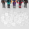 DisplayMore 50 Pieces Round Clear Action Figure Display Stands Compatible with 3.75 inch Vintage Star Wars /Gi joe Figure Toy (Fit For 3.75 inch Vintage SW/Gi joe(25MM))