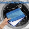 2 Pack Microfiber Cleaning Pad Mop Replacement Pad Compatible with Bona Mops - Reusable Hardwood Floor Cleaner Pads Refills Machine Washable - 18 Inch