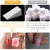 40 Pcs Triangle Nail Sponges for Ombre, Soft Nail Art Sponge, Ombre Nail Polish Sponge for Color Fade Manicure DIY Nail Art Tools(White)
