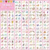 Partywind 408 Styles Glow Temporary Tattoos for Girls, 68 Sheets Luminous Tattoo Stickers for Kids Goodie Bag Stuffers, Party Supplies Favors Decorations, Birthday Games for Children