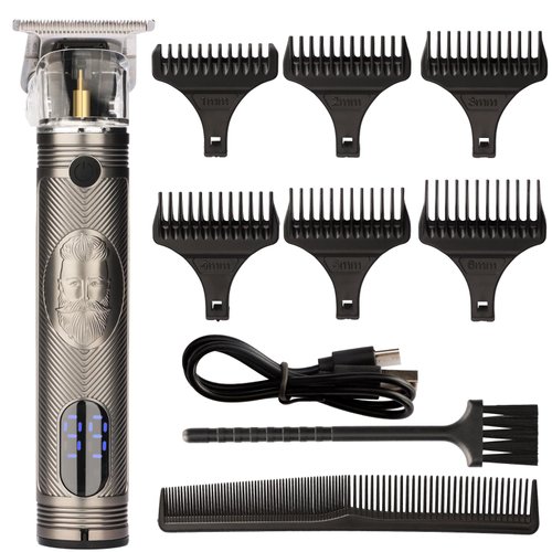 MEGZI 216 Hair Clipper for Men,Rechargeable Beard Trimmer for Men,Zero gapped Cordless Razor Shavers T Liners for Beard Trimmer Men Clippers