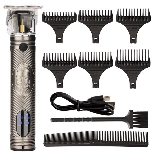 MEGZI 216 Hair Clipper for Men,Rechargeable Beard Trimmer for Men,Zero gapped Cordless Razor Shavers T Liners for Beard Trimmer Men Clippers