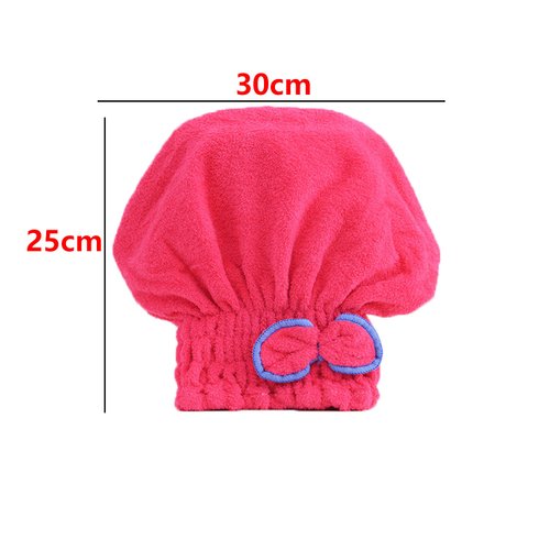 JIEOU Microfiber Hair Drying Cap，Hair Drying Towel 3Packs,Super Absorbent Quick Dry Hair Turban for Girls and Women Drying Curly，Fast Drying Hair Turban Wrap Towels Shower Cap（Red Pink Yellow）