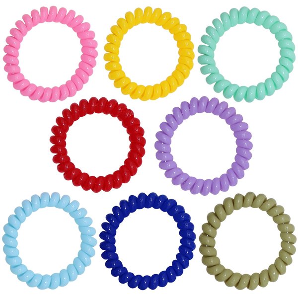 Sensory Chew Bracelets for Boys and Girls, 8 Pack Stretchy Coil Bracelet Fidget Toys for Kids with Autism ADHD SPD or Special Needs, Oral Motor Aids Jewelry Reduce Teething Biting and Anxiety