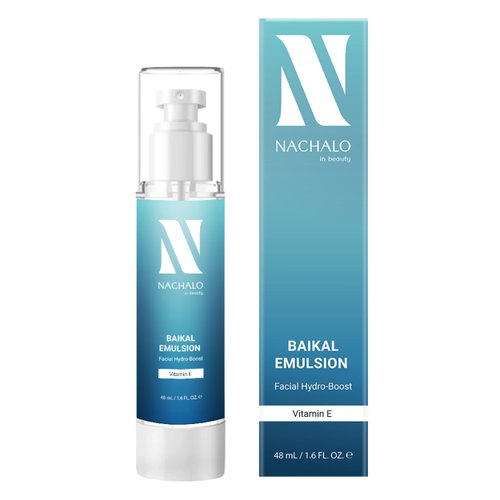 Sensitive Skin Hydrating Face Moisturizer - Baikal Water & Vitamin E Soothing Emulsion, 48mL/1.6oz, Non-Sticky, Anti-Redness, Vegan, for All Skin Types.