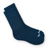 Ecosox Bamboo Viscose Diabetic Non-Binding Crew Socks for Men & Women | Integrated Smooth Toe. Pillow Cushioning. Improve Foot Circulation (Medium - Navy)