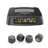 VESAFE Wireless tire Pressure Monitoring System, TPMS, with Solar Charger, Different high/Low Pressure Limits for Two axles, auto Sleep Mode, only Work with Cars, not Work with Camping Vehicles