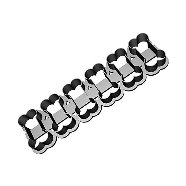 CookieCutterCom Brand Multi Dog Bone Cookie Cutter 2 Inch size Bones- Hand Made in the USA