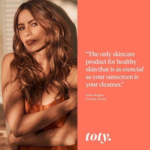 toty. - Esencial Balancing Cleansing Gel - Gentle Face Wash & Makeup Remover - Micellar Technology - Niacinamide, Hyaluronic Acid - Balance Skin Barrier- All Skin Types - By Sofia Vergara - 5 fl oz