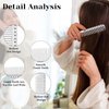 Professional Aluminum Dressing Comb for Hair Styling,4 Types Metal Combs Included Hair Cutting Comb,Metal Rat Tail Comb,Detangling Comb,Handle Comb for Women Men Barber Supplies